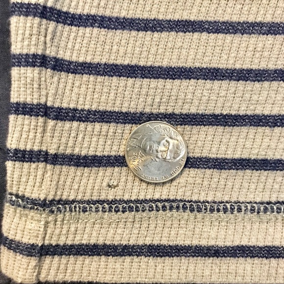 Hollister Gray & Navy Striped Thermal - Picture 4 of 4